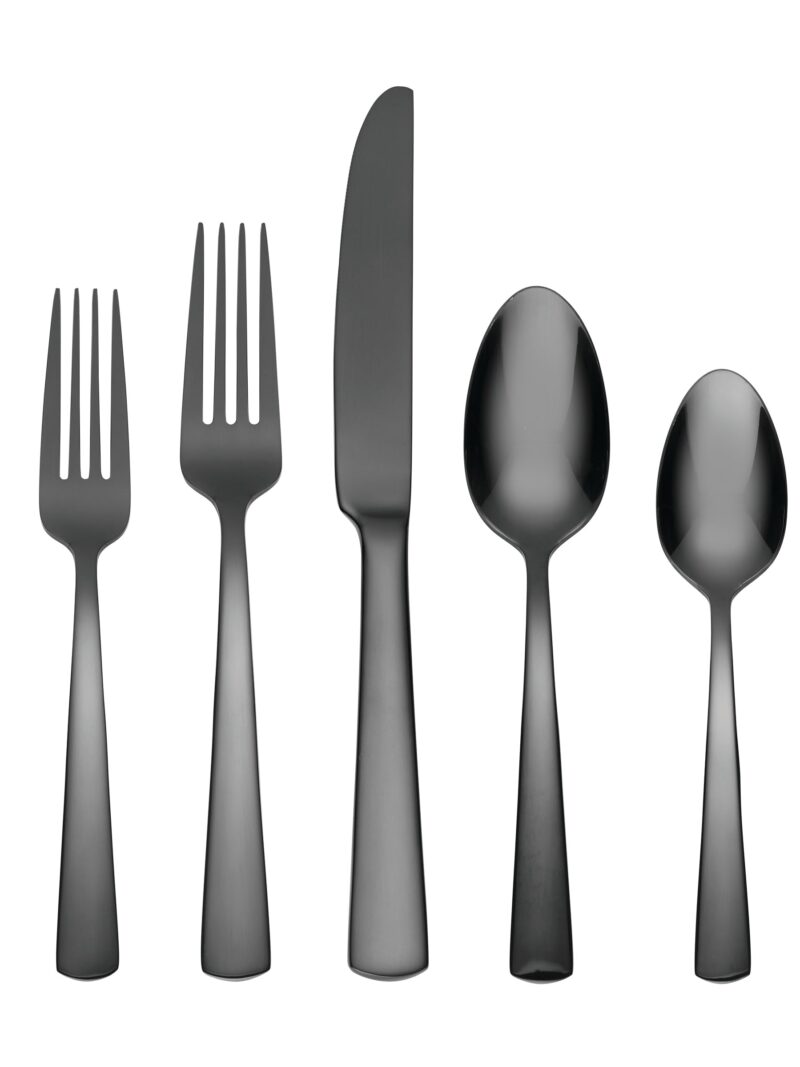 Aptitude Midnight Glossy 20 Piece Flatware Set